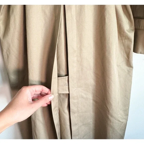 Burberry London Women's Heritage Trench Coat Nova Check Belted Beige Size 8 - Picture 13 of 16